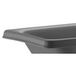Lavex 0.5 Cubic Yard Gray Heavy-Duty Tilt Truck / Trash Cart (850 lb. Capacity)