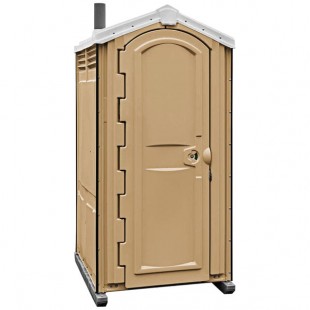 Satellite Global II 5243A Sand Portable Restroom - Assembled Satellite Global II 5243A Sand Portable Restroom - Assembled