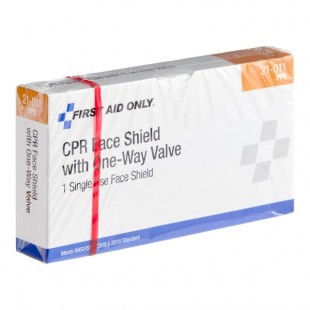 First Aid Only 21-011-002 Plastic CPR Mask with One-Way Valve First Aid Only 21-011-002 Plastic CPR Mask with One-Way Valve