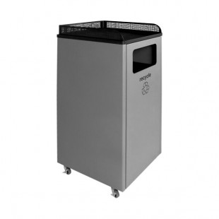 Busch Systems Courtside 100922 32 Gallon Powder-Coated Steel Decorative Recyclables Receptacle Busch Systems Courtside 100922 32 Gallon Powder-Coated Steel Decorative Recyclables Receptacle