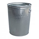 Witt Industries 10GPL Galvanized Steel Lid for 10 Gallon Outdoor Commercial Trash Can