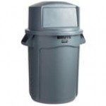 Rubbermaid® BRUTE 32 Gallon Blue Round Recycle Bin and Dome Top Lid