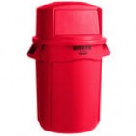 Rubbermaid® BRUTE 32 Gallon Blue Round Recycle Bin and Dome Top Lid
