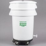 Rubbermaid® BRUTE 32 Gallon Blue Round Recycle Bin and Dome Top Lid