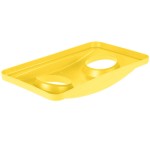 Rubbermaid® FG269288YEL Slim Jim Yellow Rectangular Recycling Container Bottle / Can Lid