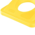 Rubbermaid® FG269288YEL Slim Jim Yellow Rectangular Recycling Container Bottle / Can Lid
