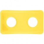 Rubbermaid® FG269288YEL Slim Jim Yellow Rectangular Recycling Container Bottle / Can Lid