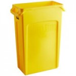 Rubbermaid® FG269288YEL Slim Jim Yellow Rectangular Recycling Container Bottle / Can Lid