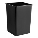 Lavex 16 Gallon Blue Slim Rectangular Recycle Bin with Drop Shot Lid Lavex 16 Gallon Blue Slim Rectangular Recycle Bin with Drop Shot Lid