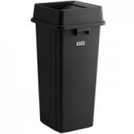 Lavex 16 Gallon Blue Slim Rectangular Recycle Bin with Drop Shot Lid Lavex 16 Gallon Blue Slim Rectangular Recycle Bin with Drop Shot Lid