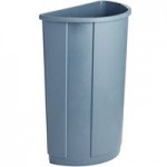 Lavex 16 Gallon Blue Slim Rectangular Recycle Bin with Drop Shot Lid Lavex 16 Gallon Blue Slim Rectangular Recycle Bin with Drop Shot Lid