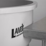 Lavex 20 Gallon White Round Commercial Trash Can with Lid and Dolly Lavex 20 Gallon White Round Commercial Trash Can with Lid and Dolly