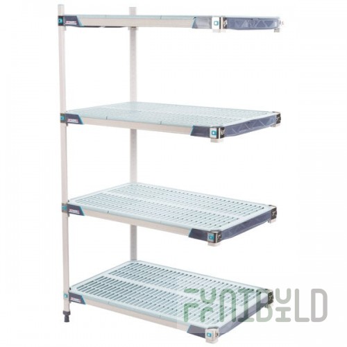Metro AX536GX3 MetroMax i 4-Shelf Polymer Add-On Shelving Kit - 24