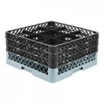 Noble Warewashing 16-Compartment Gray Full-Size Glass Rack with 3 Yellow Extenders Noble Warewashing 16-Compartment Gray Full-Size Glass Rack with 3 Yellow Extenders