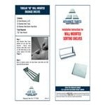 Advance Tabco DT-6R-72 Stainless Steel Tubular Wall Mounted Drainage Shelf - 15 Advance Tabco DT-6R-72 Stainless Steel Tubular Wall Mounted Drainage Shelf - 15