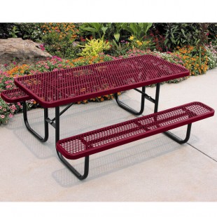 Ultra Site 8' Burgundy Heavy-Duty Rectangular Diamond Table 96 Ultra Site 8' Burgundy Heavy-Duty Rectangular Diamond Table 96