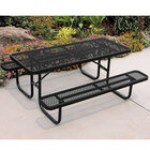 Ultra Site 8' Burgundy Heavy-Duty Rectangular Diamond Table 96