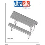 Ultra Site 8' Burgundy Heavy-Duty Rectangular Diamond Table 96