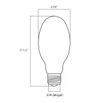 Satco S5833 400 Watt Cool White Clear Finish Metal Halide HID Light Bulb (ED37) Satco S5833 400 Watt Cool White Clear Finish Metal Halide HID Light Bulb (ED37)