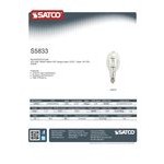 Satco S5833 400 Watt Cool White Clear Finish Metal Halide HID Light Bulb (ED37) Satco S5833 400 Watt Cool White Clear Finish Metal Halide HID Light Bulb (ED37)