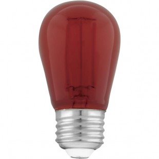 Red S14 Replacement Bulb for LED String Lights - 120V, 1W - 4/Pack
