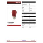 Red S14 Replacement Bulb for LED String Lights - 120V, 1W - 4/Pack