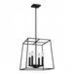 Canarm Wexford Matte Black Industrial Chandelier - 120V, 60W