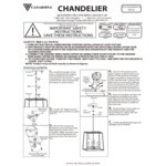 Canarm Wexford Matte Black Industrial Chandelier - 120V, 60W