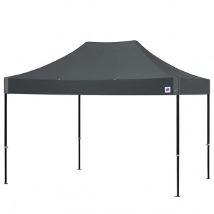 E-Z Up END3ABK15KSG Endeavor Instant Shelter 10' x 15' Steel Gray Canopy with Matte Black Frame