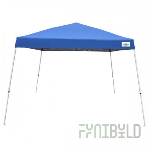 Caravan Canopy 21207800020 V-Series 2 12' x 12' Blue Slant Leg Instant Canopy