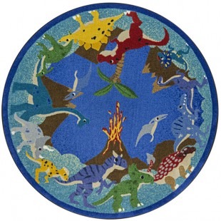 Joy Carpets Kid Essentials Dino Parade 5' 4