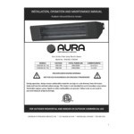 Aura Carbon Black Aluminum Carbon Fiber Electric Infrared Heater with Remote - 208/240V, 6000W