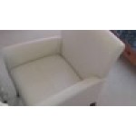 Flash Furniture BT-353-WH-GG White Leather Executive Side / Reception Chair with Mahogany Legs Flash Furniture BT-353-WH-GG White Leather Executive Side / Reception Chair with Mahogany Legs