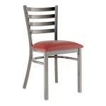 Lancaster Table & Seating Clear Coat Finish Ladder Back Chair with 2 1/2