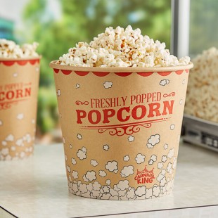Carnival King Kraft 170 oz. Popcorn Bucket - 150/Case