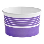 Choice 16 oz. Purple Paper Frozen Yogurt / Food Cup - 50/Pack