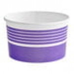 Choice 16 oz. Purple Paper Frozen Yogurt / Food Cup - 50/Pack