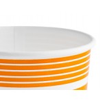Choice 12 oz. Orange Paper Frozen Yogurt / Food Cup - 1,000/Case