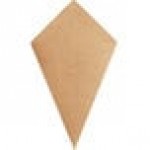 Carnival King 10 oz. Kraft Square Cardboard Fry Cone - 500/Case Carnival King 10 oz. Kraft Square Cardboard Fry Cone - 500/Case