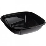 Fineline 15064L-CL Super Bowl Plus 64 oz. Clear Square PET Plastic Bowl - 150/Case Fineline 15064L-CL Super Bowl Plus 64 oz. Clear Square PET Plastic Bowl - 150/Case