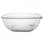 Fineline 15064L-CL Super Bowl Plus 64 oz. Clear Square PET Plastic Bowl - 150/Case Fineline 15064L-CL Super Bowl Plus 64 oz. Clear Square PET Plastic Bowl - 150/Case