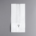Bagcraft Packaging 300298 8 lb. Dubl-Wax® White Bag - 1,000/Case