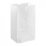 Bagcraft Packaging 300298 8 lb. Dubl-Wax® White Bag - 1,000/Case
