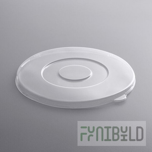 Fineline 42RBFL Conserveware PETE Flat Lid for 24/32/40 oz. Round Bowls - 300/Case