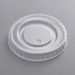 Fineline 42RBFL Conserveware PETE Flat Lid for 24/32/40 oz. Round Bowls - 300/Case