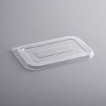 Fineline 42RBFL Conserveware PETE Flat Lid for 24/32/40 oz. Round Bowls - 300/Case