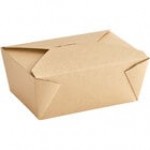 Choice White Microwavable Folded Paper #4 Take-Out Customizable Container 7 3/4 Choice White Microwavable Folded Paper #4 Take-Out Customizable Container 7 3/4