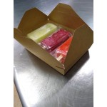 Choice White Microwavable Folded Paper #4 Take-Out Customizable Container 7 3/4 Choice White Microwavable Folded Paper #4 Take-Out Customizable Container 7 3/4