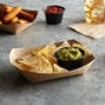 #250 2 1/2 lb. Natural Eco-Kraft Customizable Paper Food Tray - 500/Case #250 2 1/2 lb. Natural Eco-Kraft Customizable Paper Food Tray - 500/Case