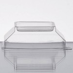 Fineline Wavetrends 1102-L Clear PET Dome Lid for 2 oz. Square Shot Glass - 1,000/Case